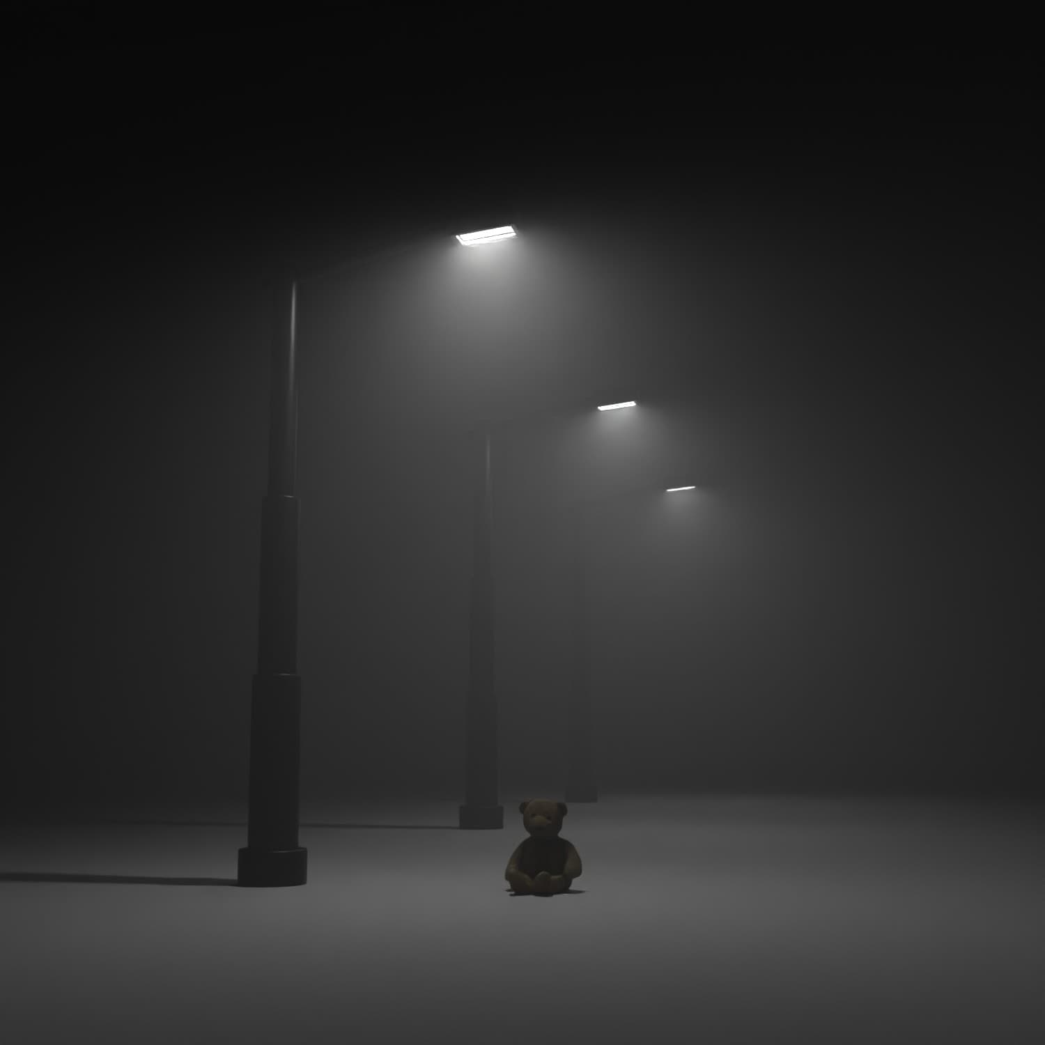 Eerie mysterious fog