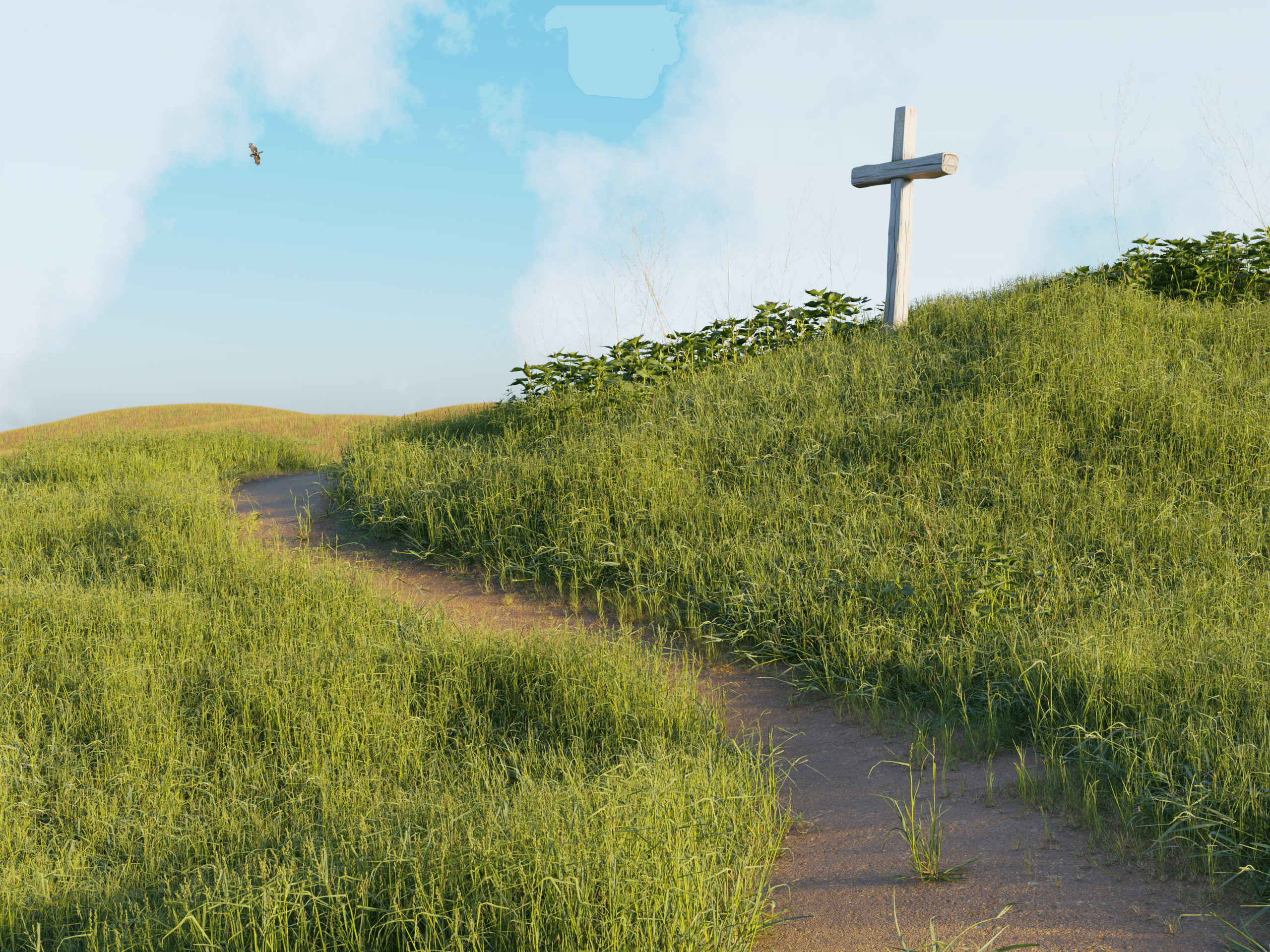 Peaceful meadows using biomes