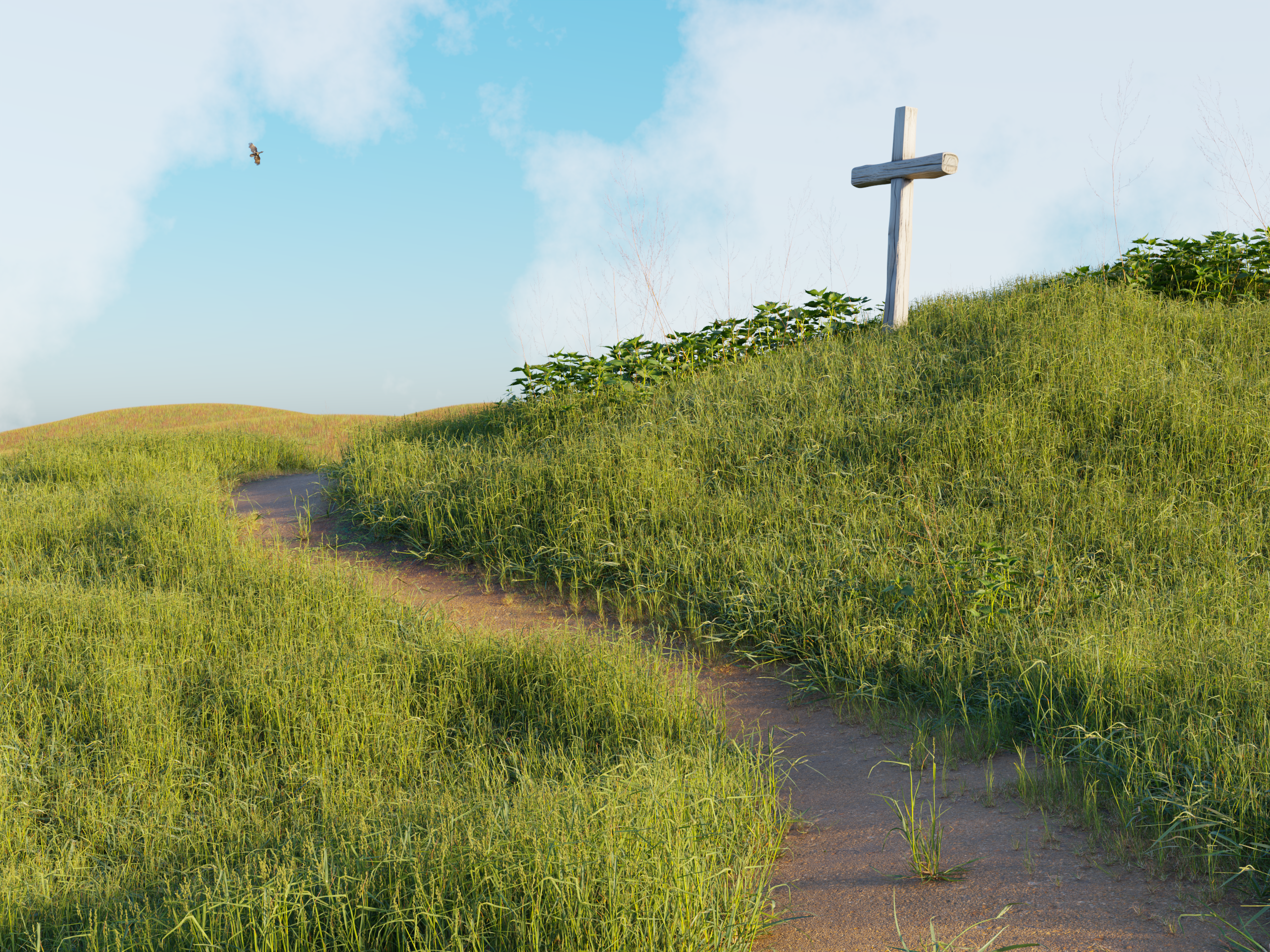 Peaceful meadows using biomes