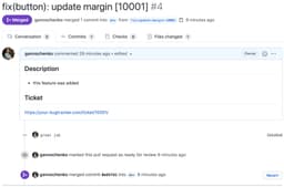 Merged PR