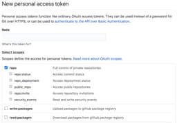 New Github token