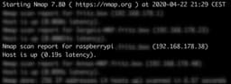 nmap output