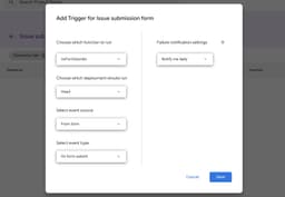 Add new trigger