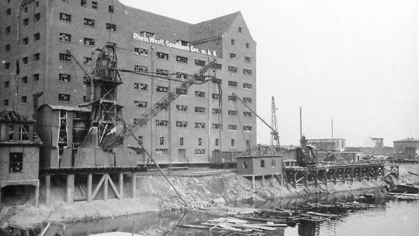 Damaged granary
