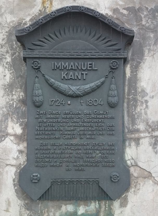 Immanuel Kant plaque