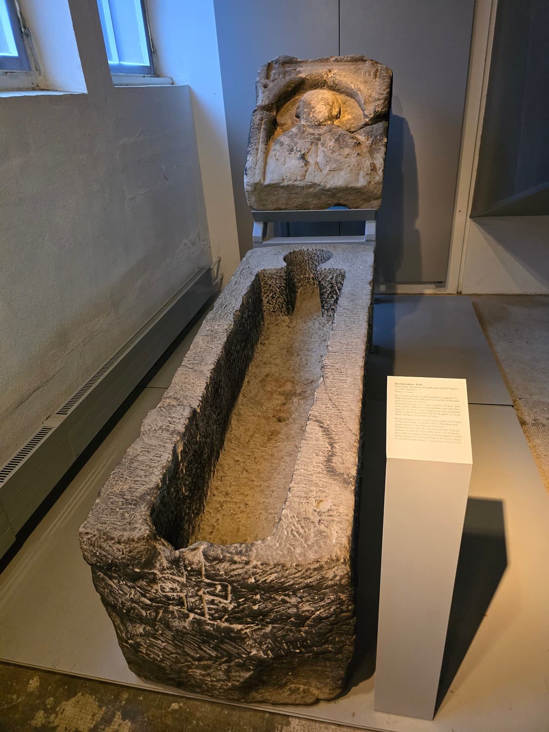 A sarcophagus of a priest, around year 1200